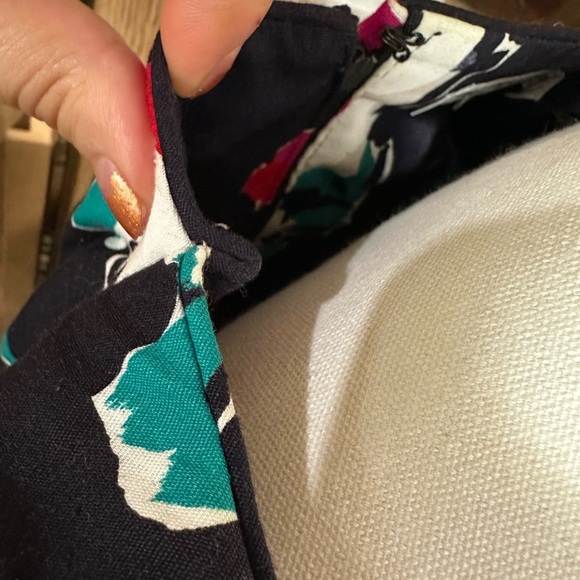 80's Victor Costa Vintage Saks Fifth Ave Quilted Puff Floral Print Dress - Picture 7 of 10